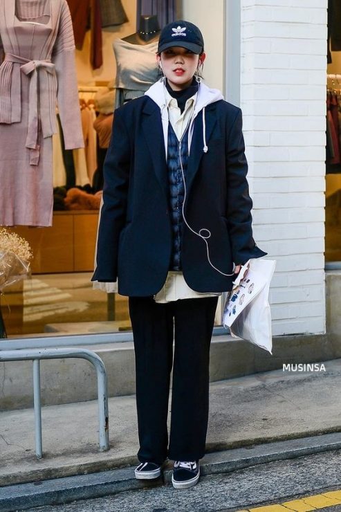 棒球帽穿搭　夏天